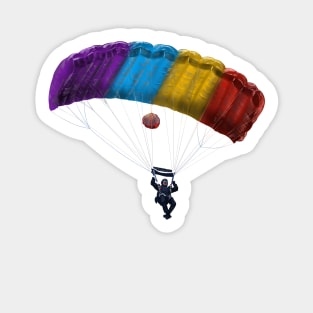 Parachuting Sticker